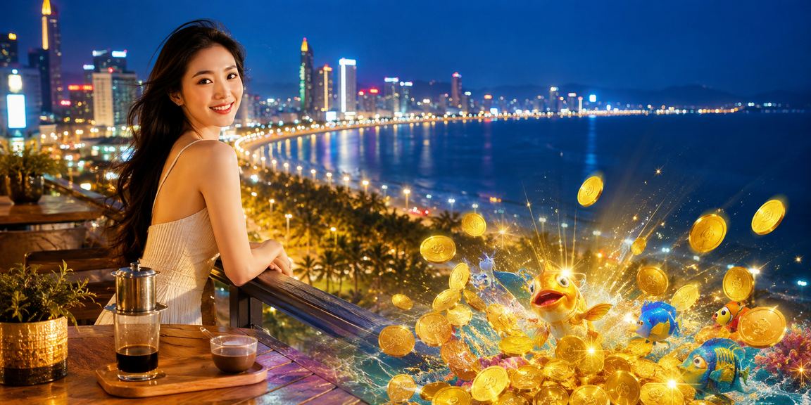 Người dùng tại Đà Nẵng thưởng thức cà phê và tham gia xổ số casino trực tuyến k22