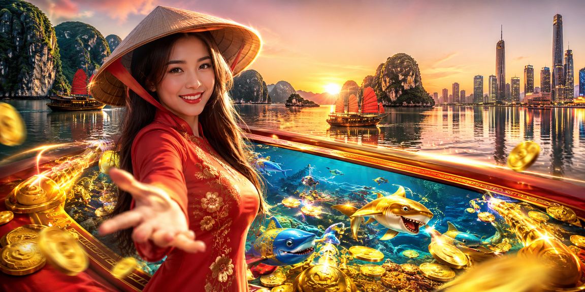 Người dùng đội nón lá tham gia casino trực tuyến và giải thưởng k22 tại Hạ Long Bay