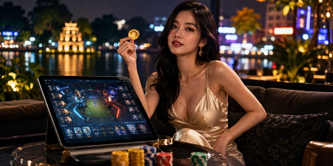 Người dùng trẻ tại Hà Nội tham gia xổ số và esports trực tuyến qua điện thoại
