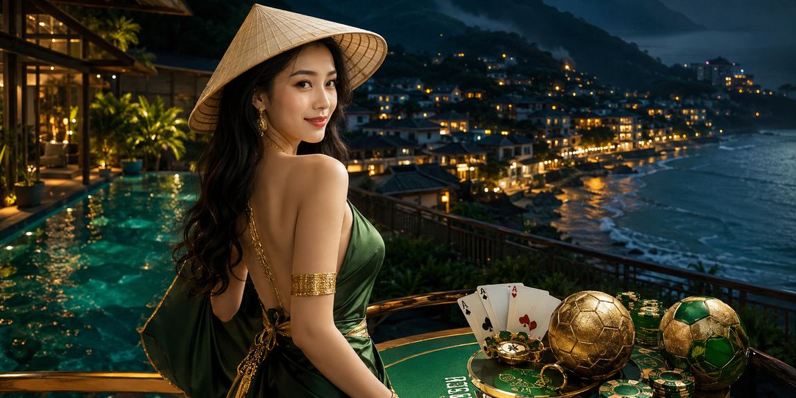 Người chơi bài và game trực tuyến tại Sa Pa với nón lá truyền thống Việt Nam